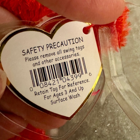 RARE RETIRED TY Beanie Babies collectible Smitten 2002 and Sizzle 2001 orig tags - Picture 4 of 12